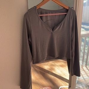 lululemon athletica Brown Crop Top